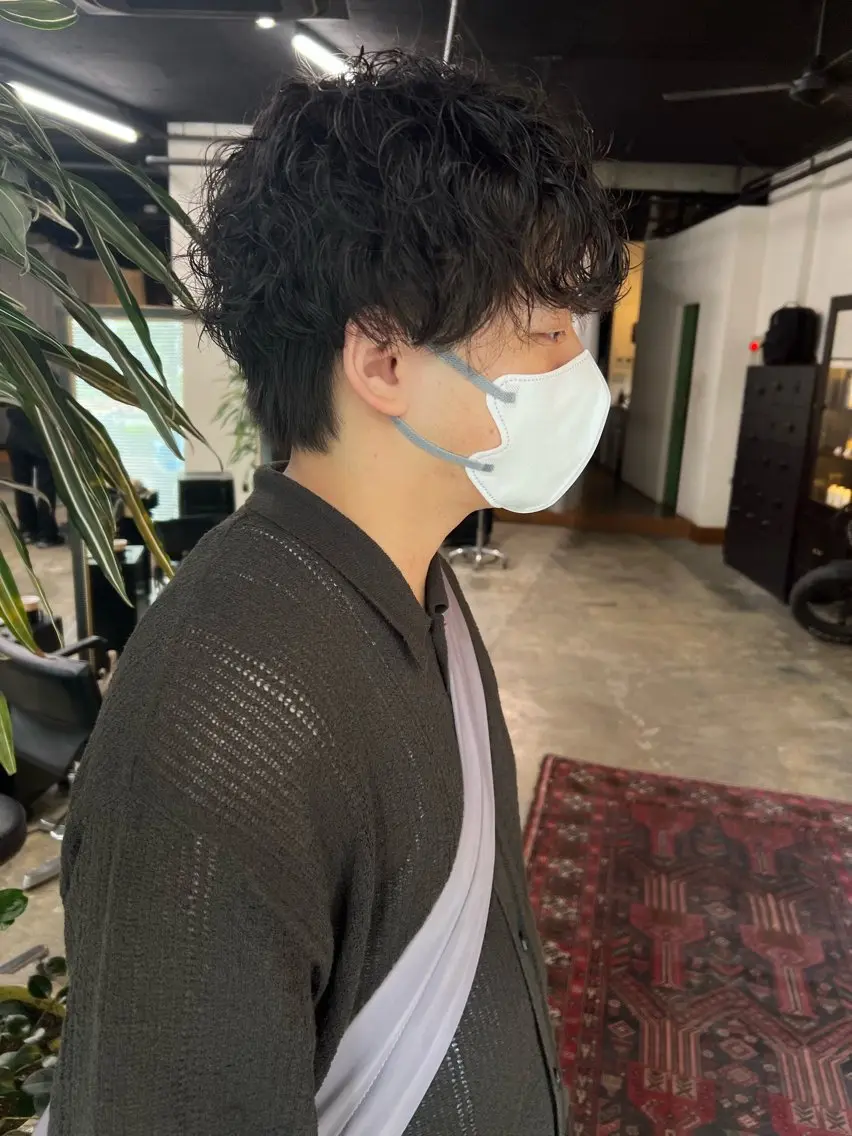 パーマ メンズ ダウンパーマ メンズパーマ 🌈ケアブリーチ🌈 おぐまなつきのヘアスタイル