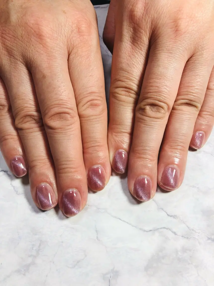 ネイル マグネットネイル ワンカラーネイル M&Y nailsalonのネイルデザイン