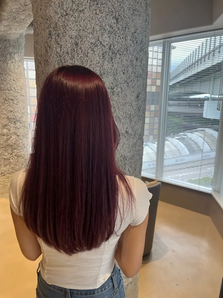 カット＋縮毛矯正/髪質改善＋2step treatment 🧑‍🚀👨‍🚀前処理ナノスチームトリートメント付きの写真
