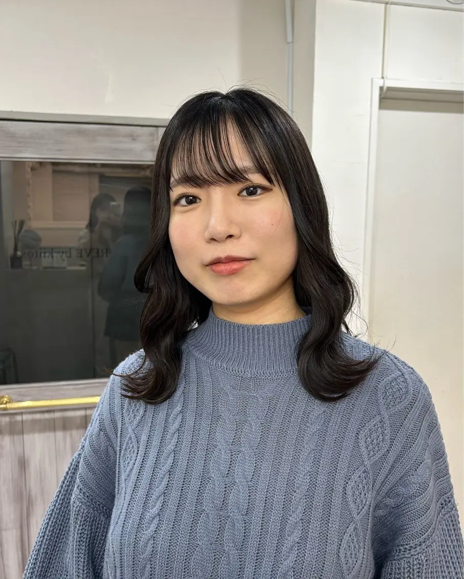 ミディアム 寺川留以 /カットモデル募集中のヘアスタイル