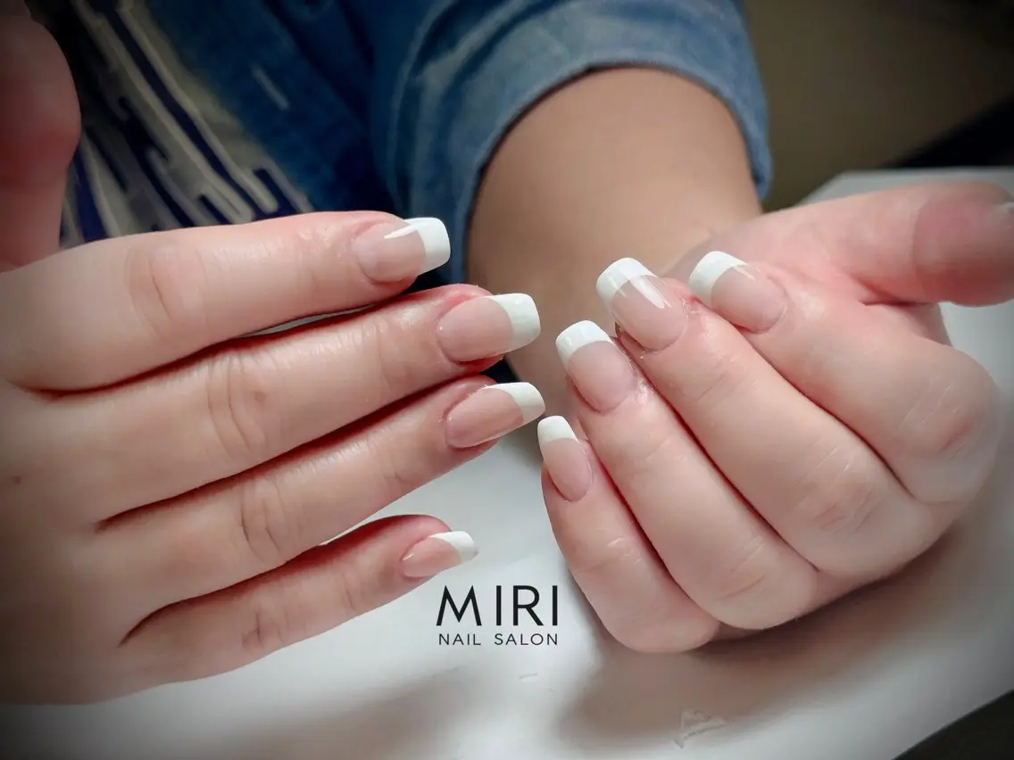 ネイル フレンチネイル ハンドネイル Miri nail salonのネイルデザイン