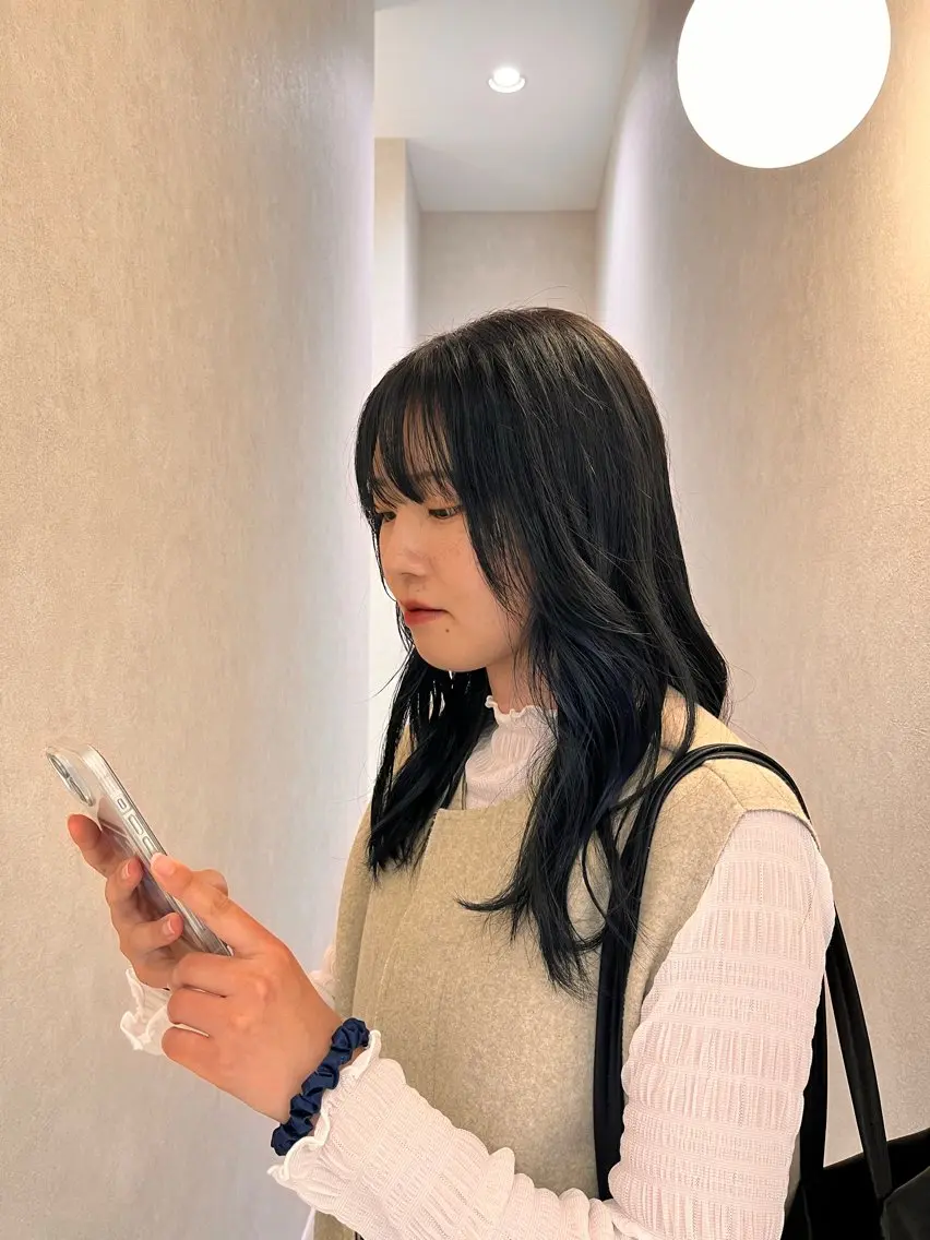 ロング カラー 吉水 果穂のヘアスタイル