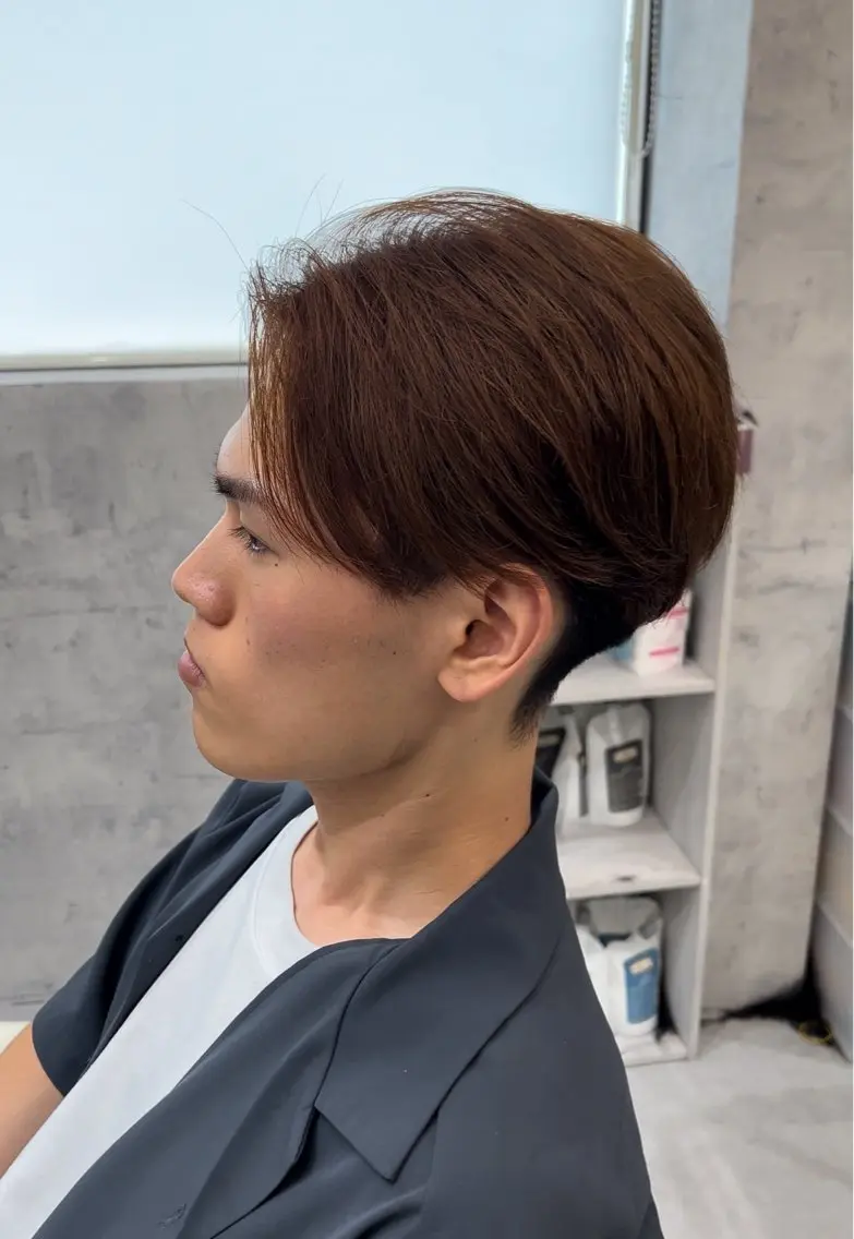 ショート カラー パーマ メンズ カット メンズサロン リョウタのヘアスタイル