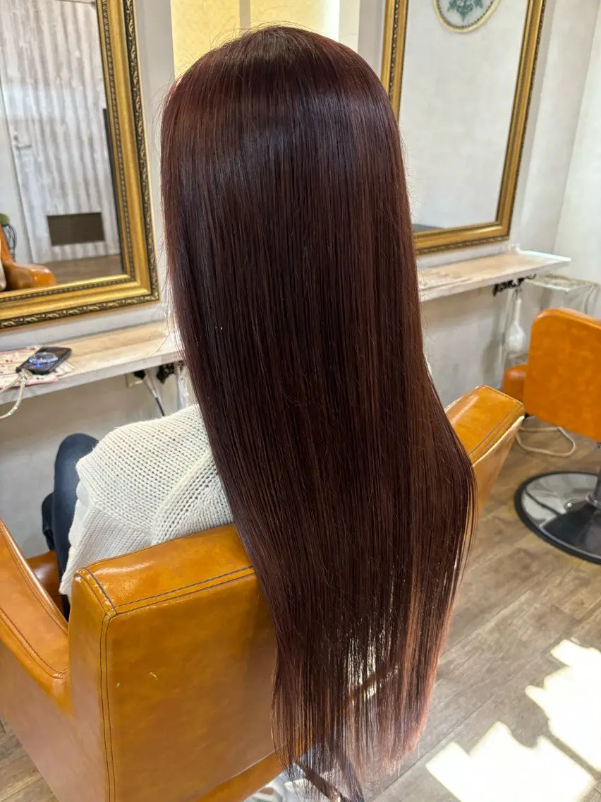 ロング カラー ブラウンカラー ピンクカラー ピンクブラウン 🎀 MIYUKIのヘアスタイル
