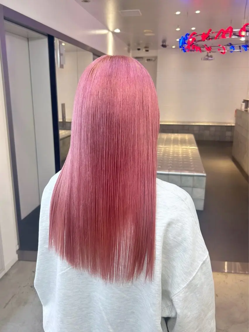 💠平日限定💠【 ダブルカラー 】全体ブリーチ+カラー+1stepトリートメントの写真