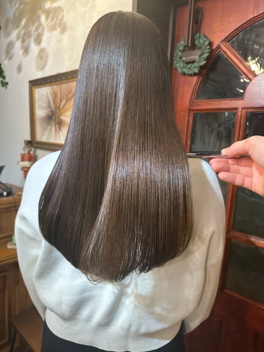 ロング ヘアカラー トリートメント 伏田 遼馬のヘアスタイル