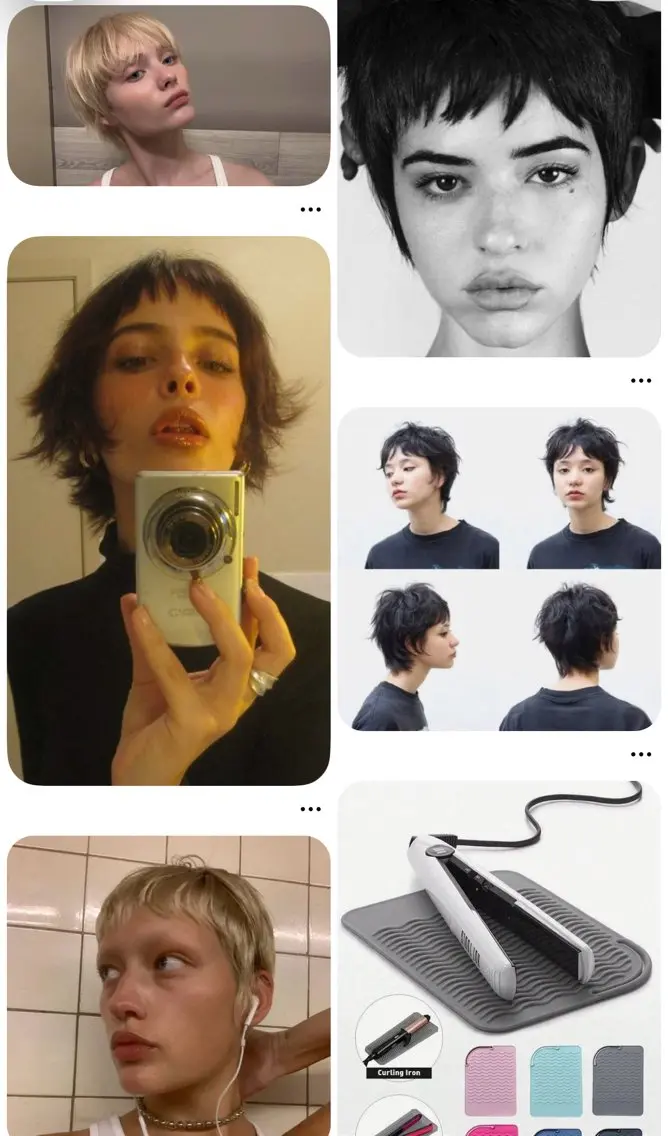 ショート カラー パーマ 中野 こころのヘアスタイル