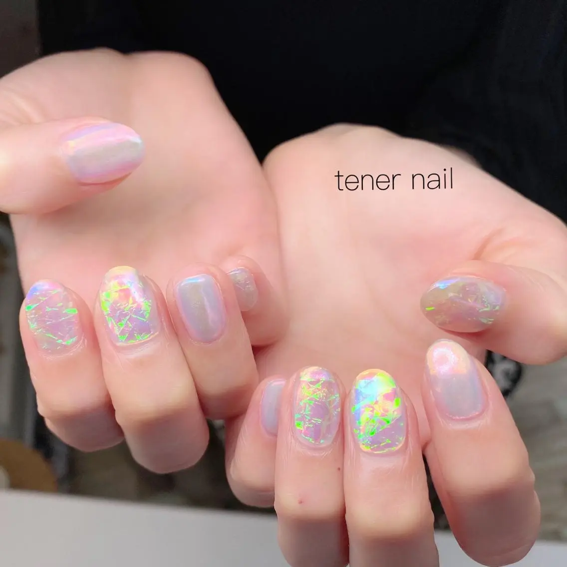 ネイル 氷ネイル・うるうるネイル テネルネイル tener nailのネイルデザイン