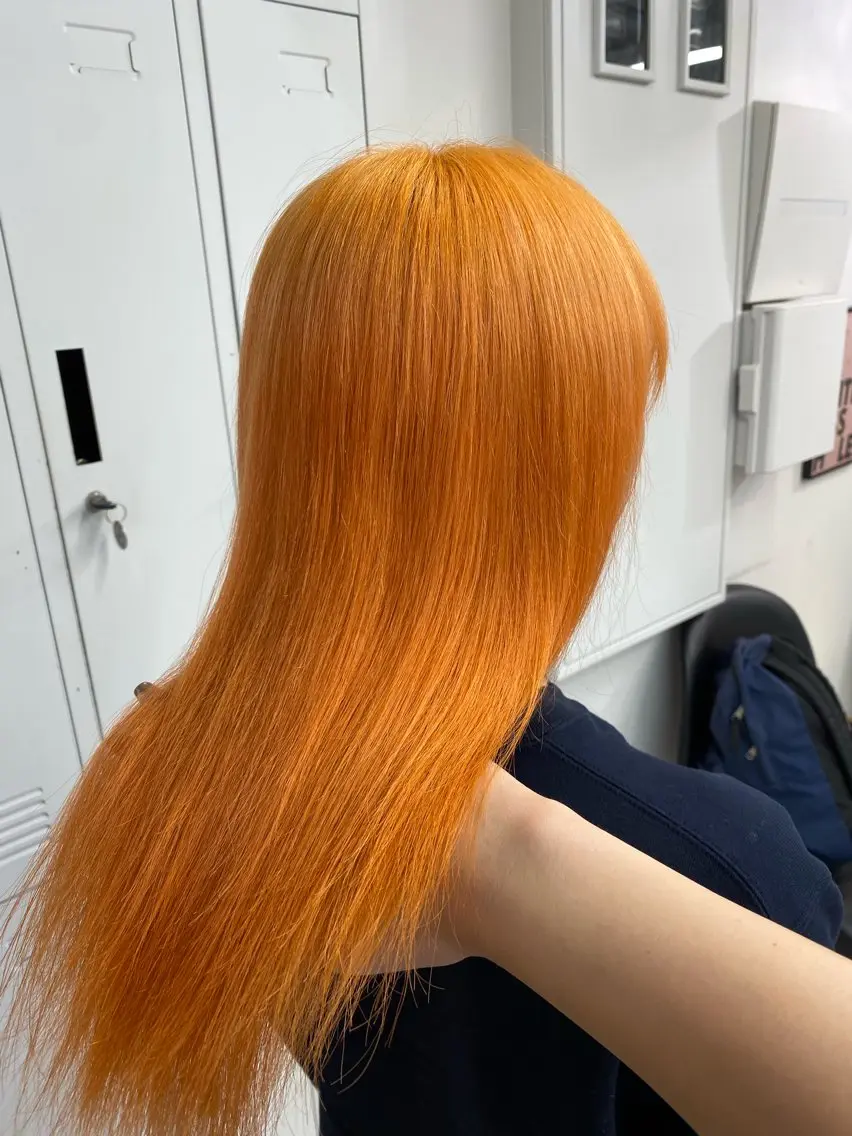 ミディアム カラー ベージュカラー ブロンド ダブルカラー ハイトーンカラー ピンクカラー カットモデル様無料 💎saaya💎のヘアスタイル