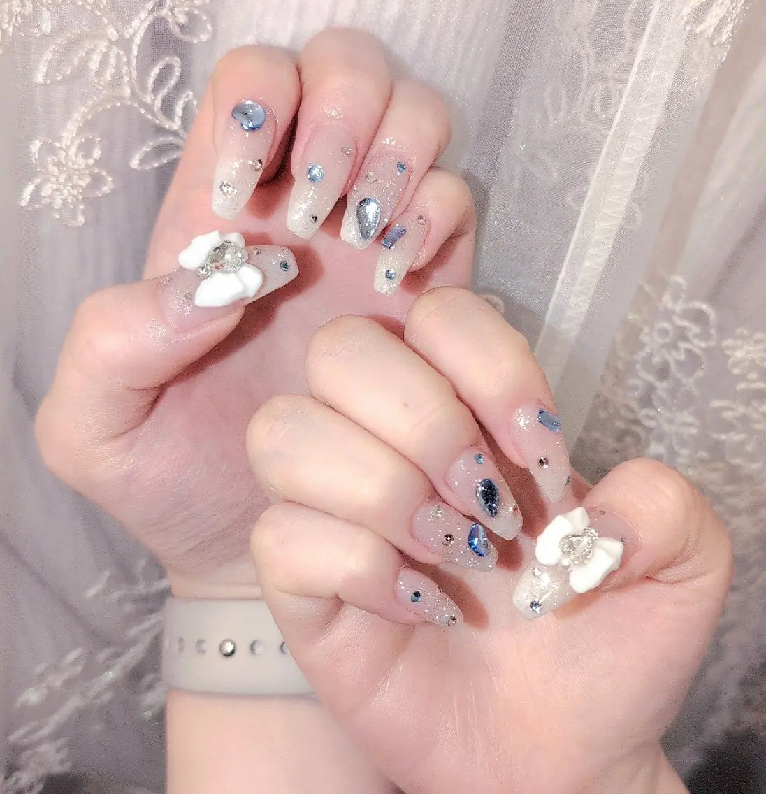 ネイル 長さ出し ジェルネイル 韓国ネイル マグネットネイル ニュアンスネイル ハンドネイル I LOVE ME NAIL.。.:*♡のネイルデザイン