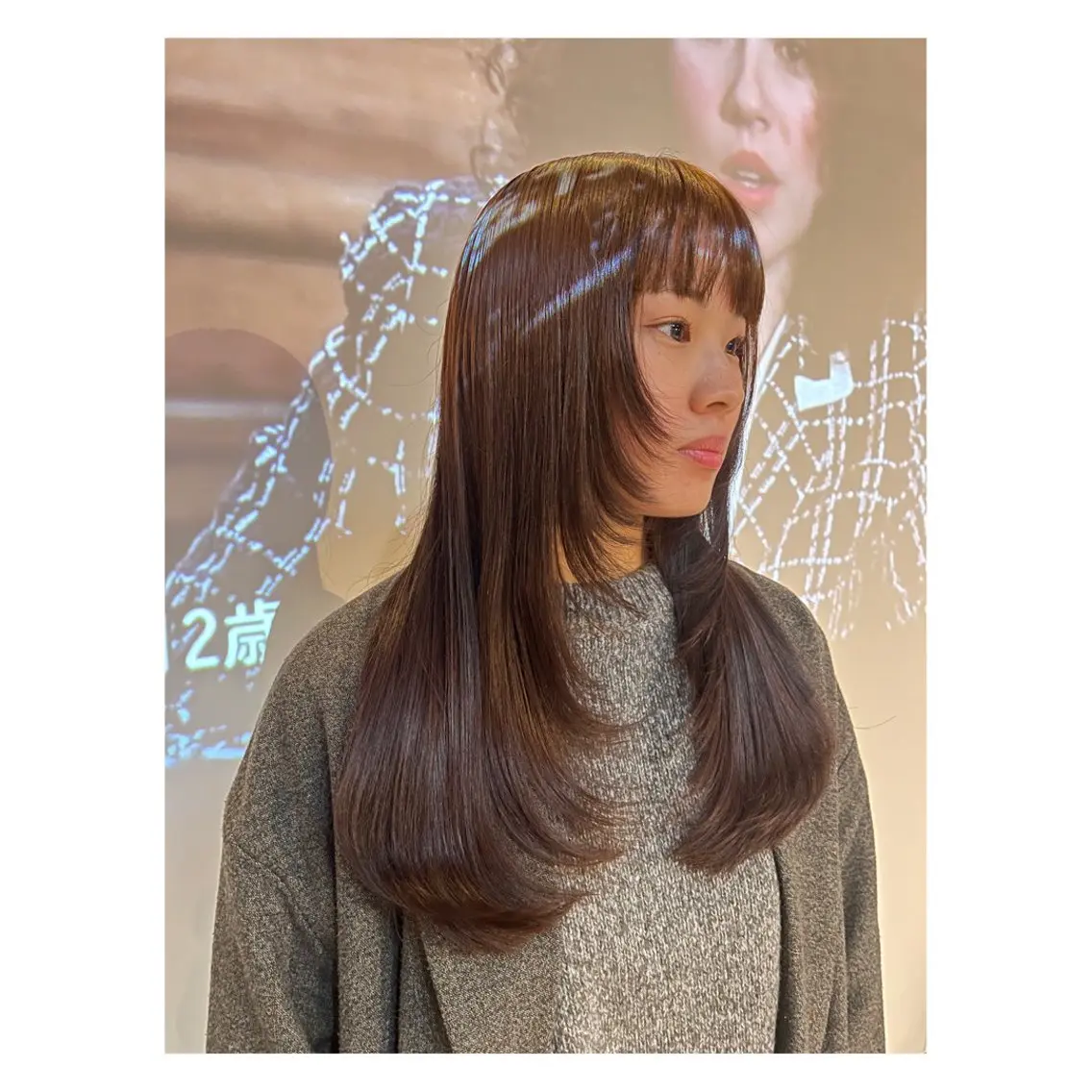 ロング カラー レイヤーカット 中野 誠子のヘアスタイル