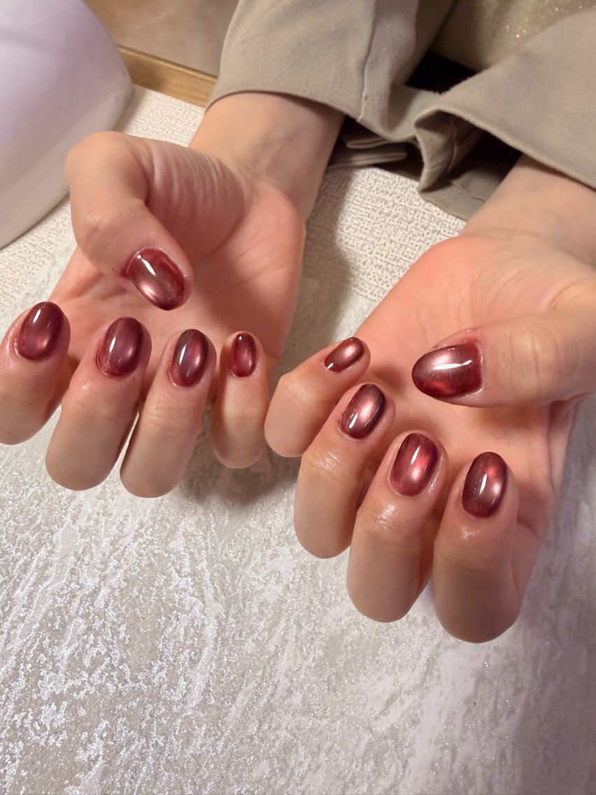 ネイル アニマル柄 ジェルネイル ハロウィン マグネットネイル オフィスネイル mogu nailのネイルデザイン
