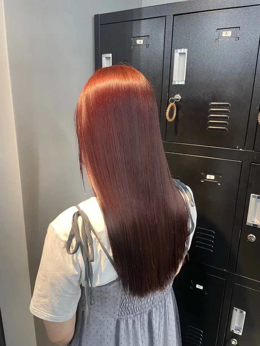 ロング カラー ヘアカラー トリートメント 新宿/透明感カラー/ 髪質改善/桜良のヘアスタイル