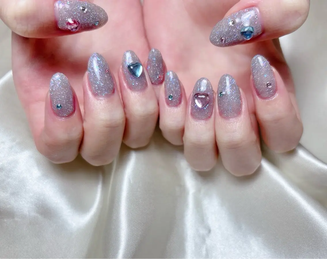 ネイル フラッシュネイル ワンカラーネイル ハンドネイル FLARE NAIL フレアネイルのネイルデザイン