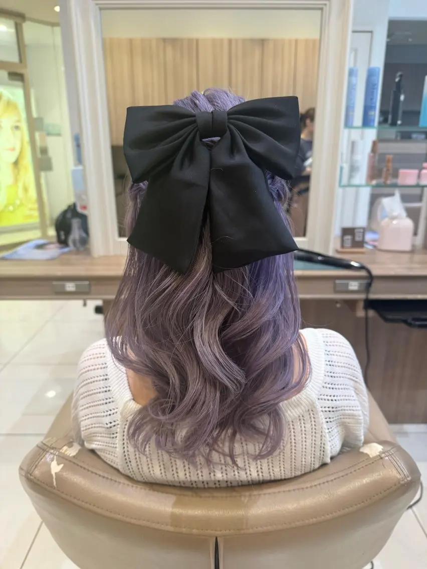 ミディアム ヘアアレンジ ヘアセット 韓国ヘアメイク🎀/ 縮毛矯正✨山本媛香のヘアスタイル