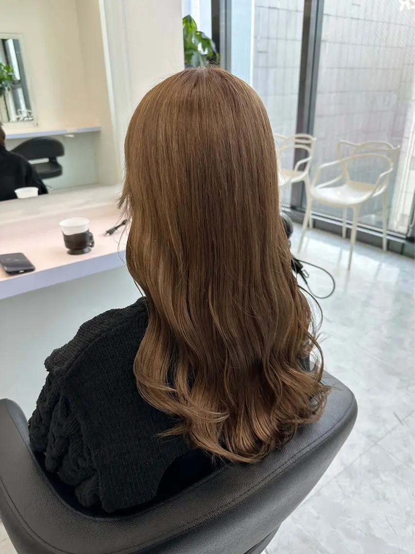 ロング カラー パーマ ヘアアレンジ メンズ 🤍透明感カラー🤍 似合わせ🤍AINEのヘアスタイル