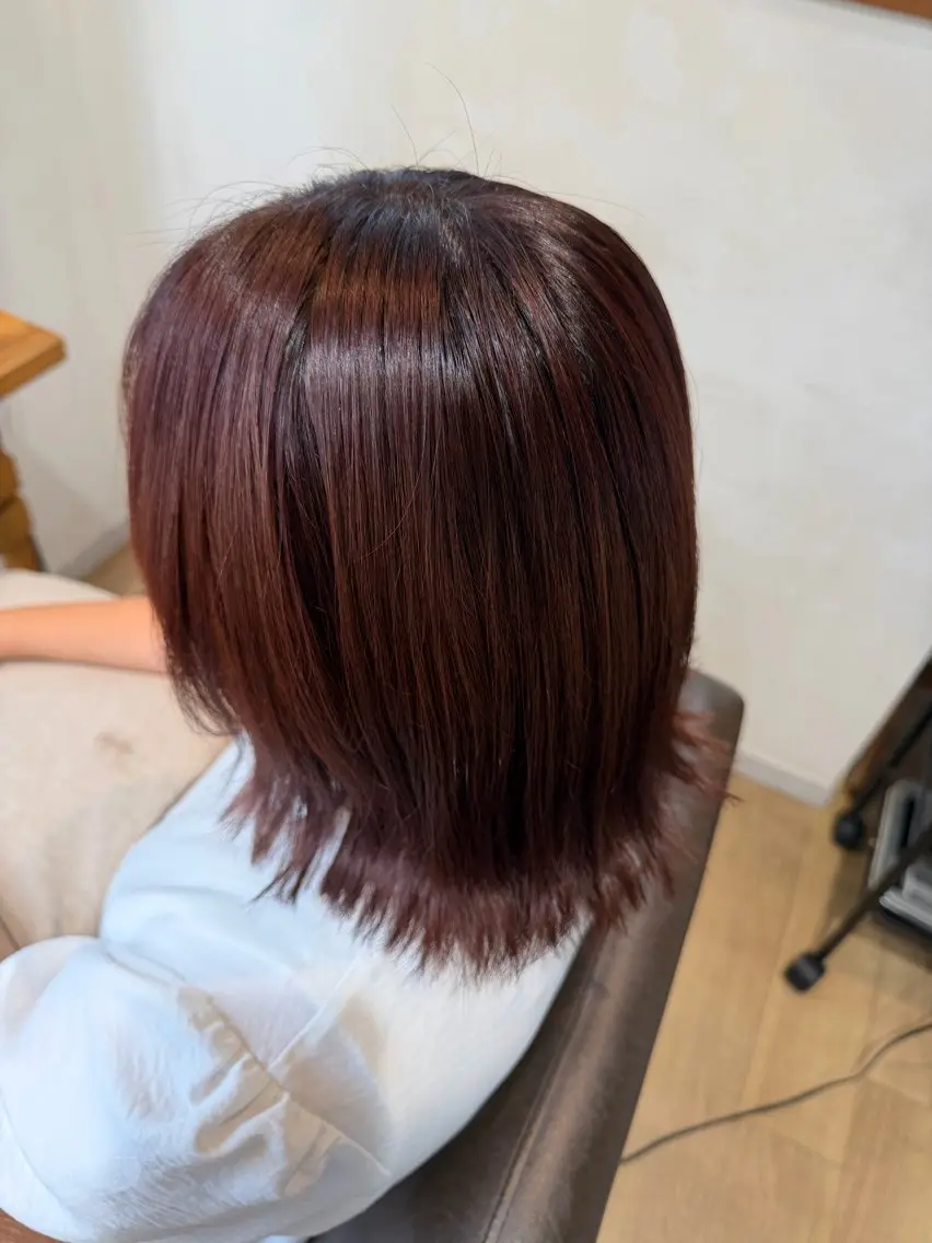 ミディアム カラー カット トリートメント ヘッドスパ RENA｜透明感 カラー×癒しスパのヘアスタイル