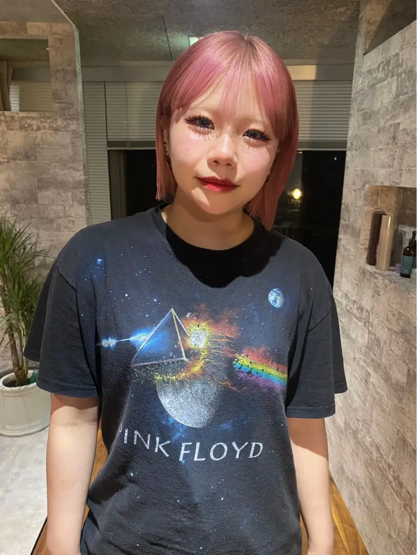 ショート カラー ピンクカラー カット ヘアカラー トリートメント mai / linoah˚✧のヘアスタイル