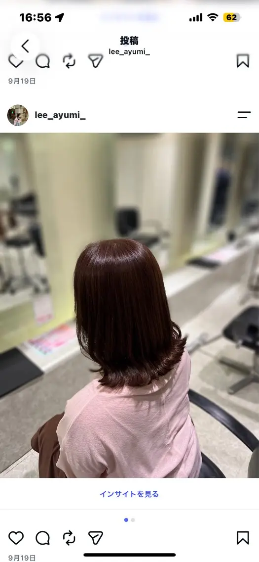 ミディアム Ayumi / Lee尼崎のヘアスタイル