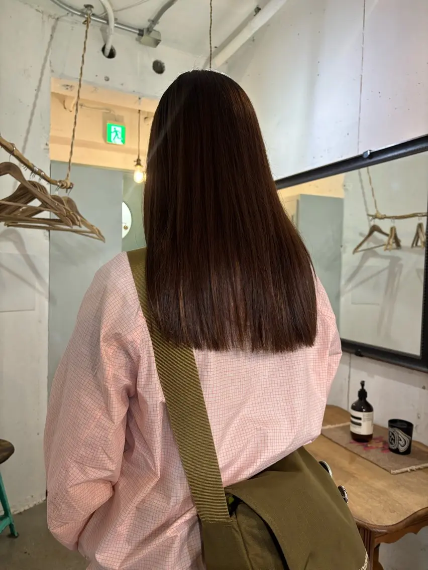 セミロング 縮毛矯正 トリートメント うる艶ストレート/ 縮毛矯正 Manaのヘアスタイル
