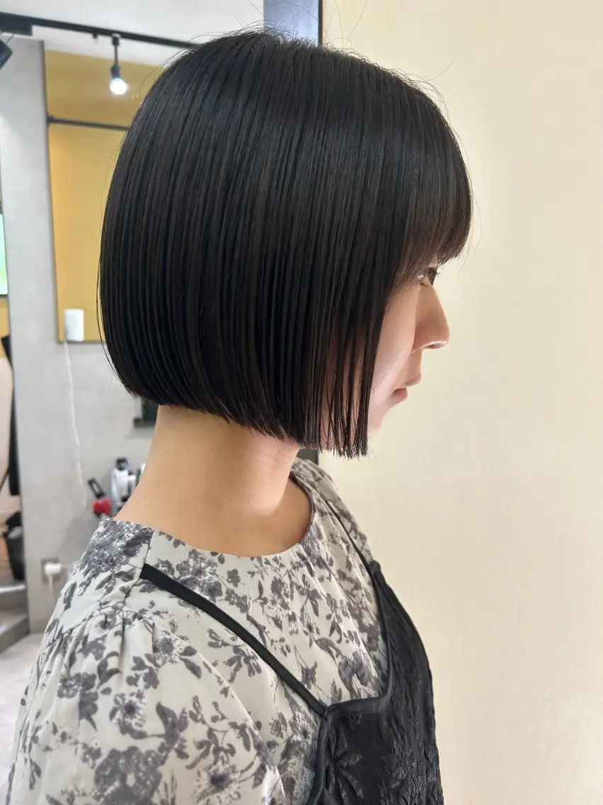 ショート ボブ カット トリートメント hubhair レイヤー/透明感のヘアスタイル