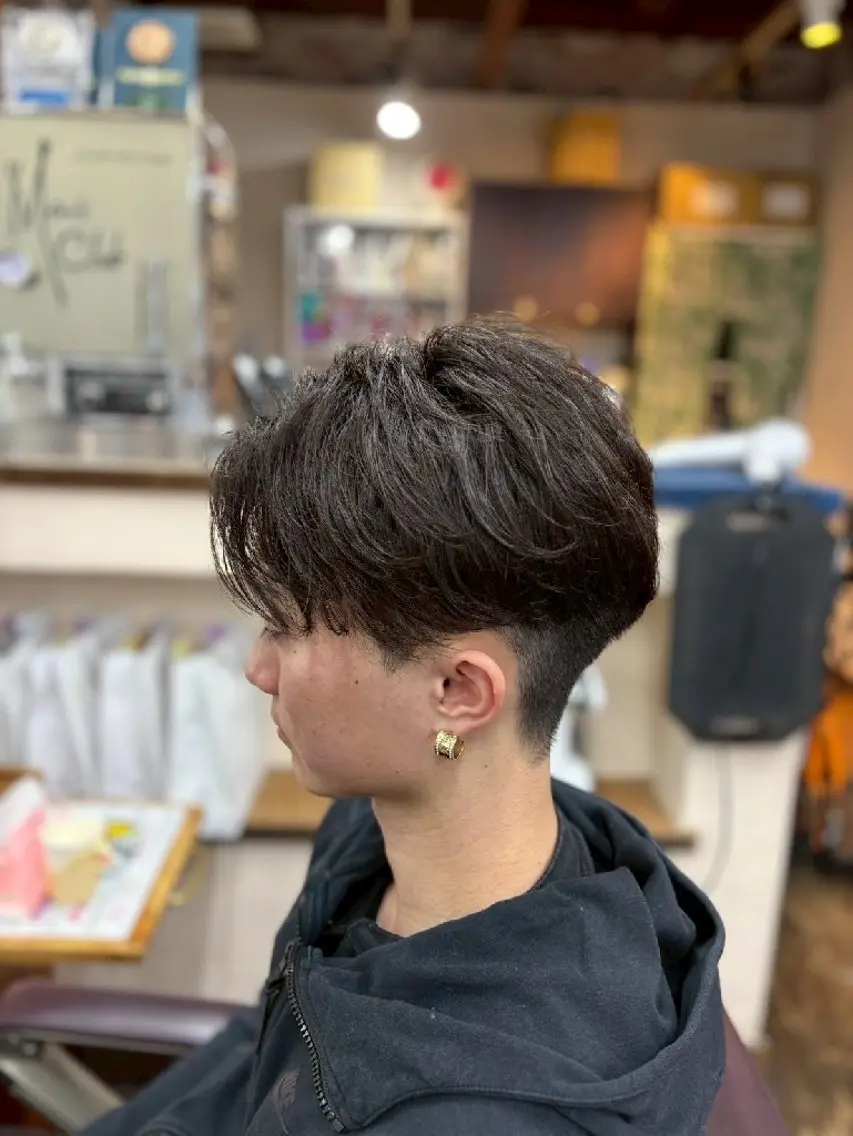 メンズ パーマ 古橋 瑞希のヘアスタイル