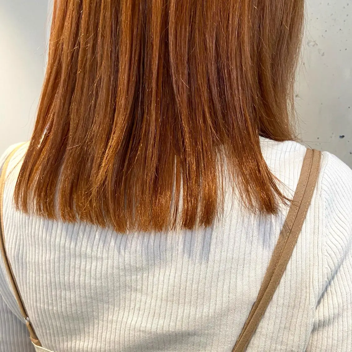 ミディアム カラー ブリーチ オレンジ なかまみさと 🌼極上ヘッドスパのヘアスタイル