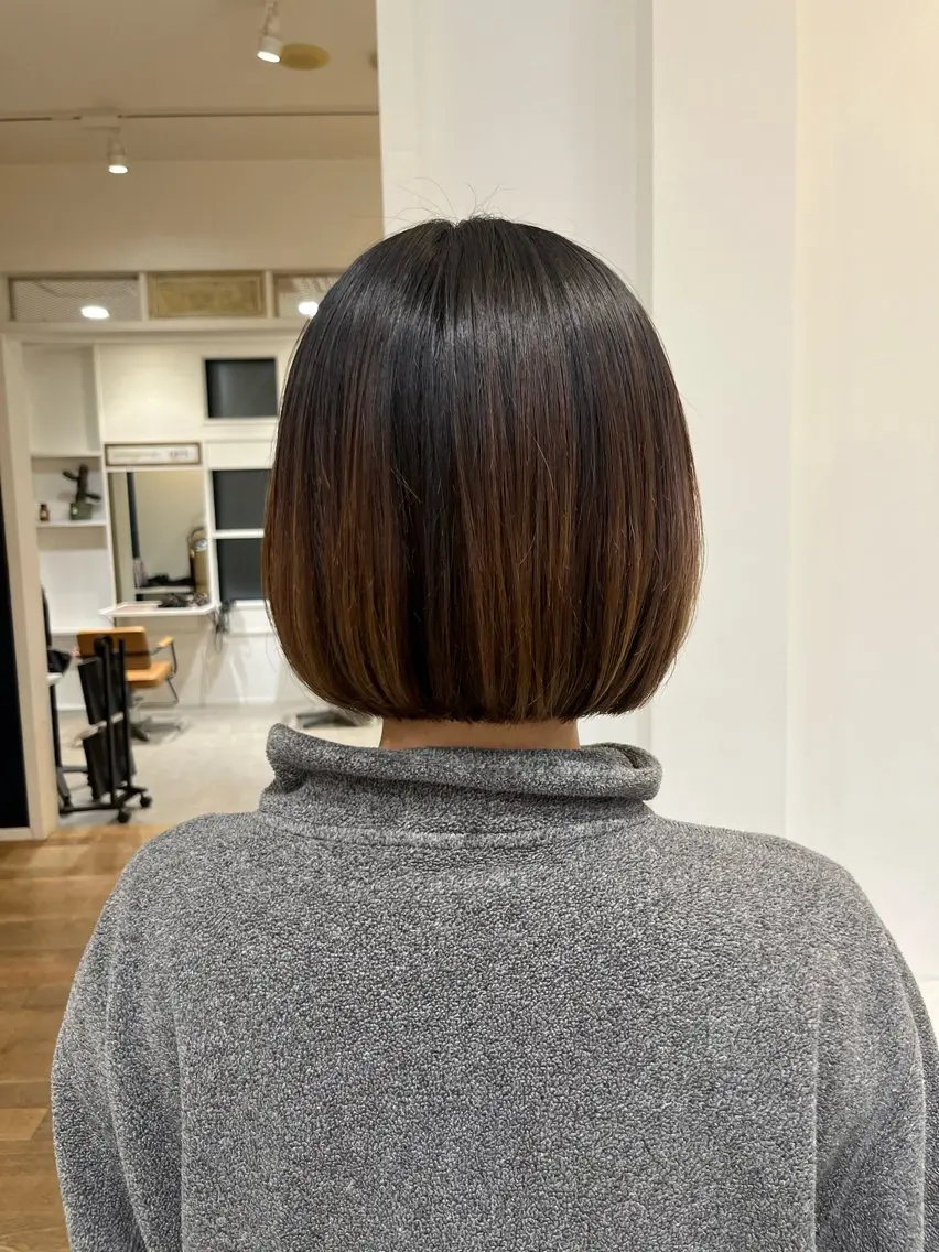 ショート ボブ カット 無料カットモデル‪✨ ✂️Nanami🌷のヘアスタイル