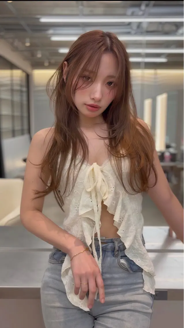 ロング レイヤーカット 中江 翔のヘアスタイル