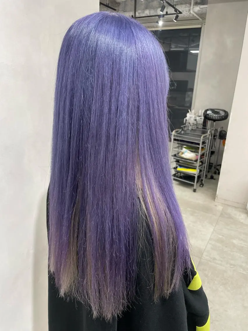 ケアブリーチで艶ハイトーン✨【ケアブリーチダブルカラー】+【ハホニコ3ステップトリートメント】¥13500の写真