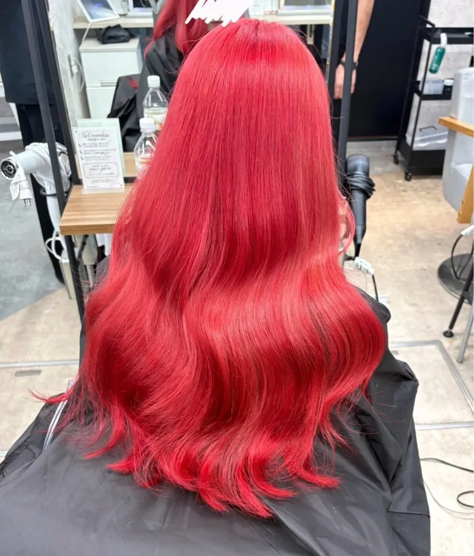 ロング カラー 渋谷ハイトーン/ まぉまぉのヘアスタイル
