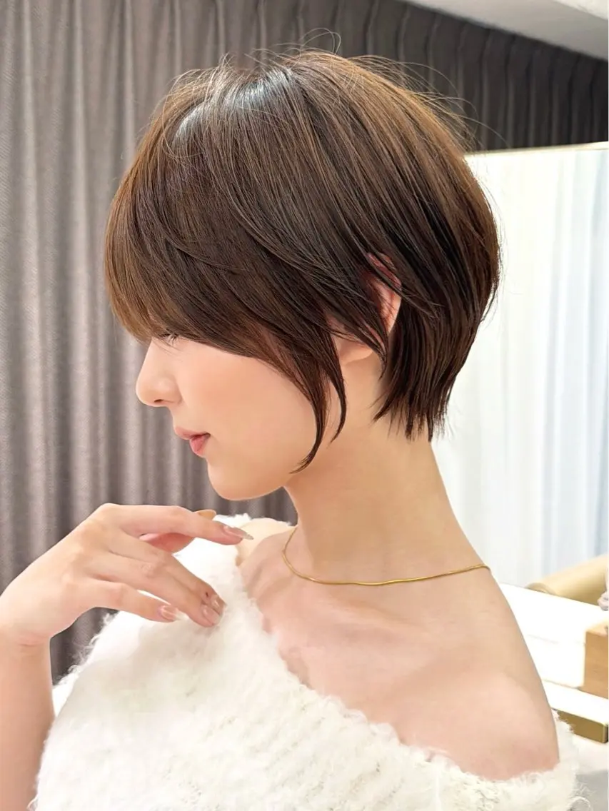 ショート カット ヘアカラー トリートメント 似合わせショート/ 山見陽のヘアスタイル