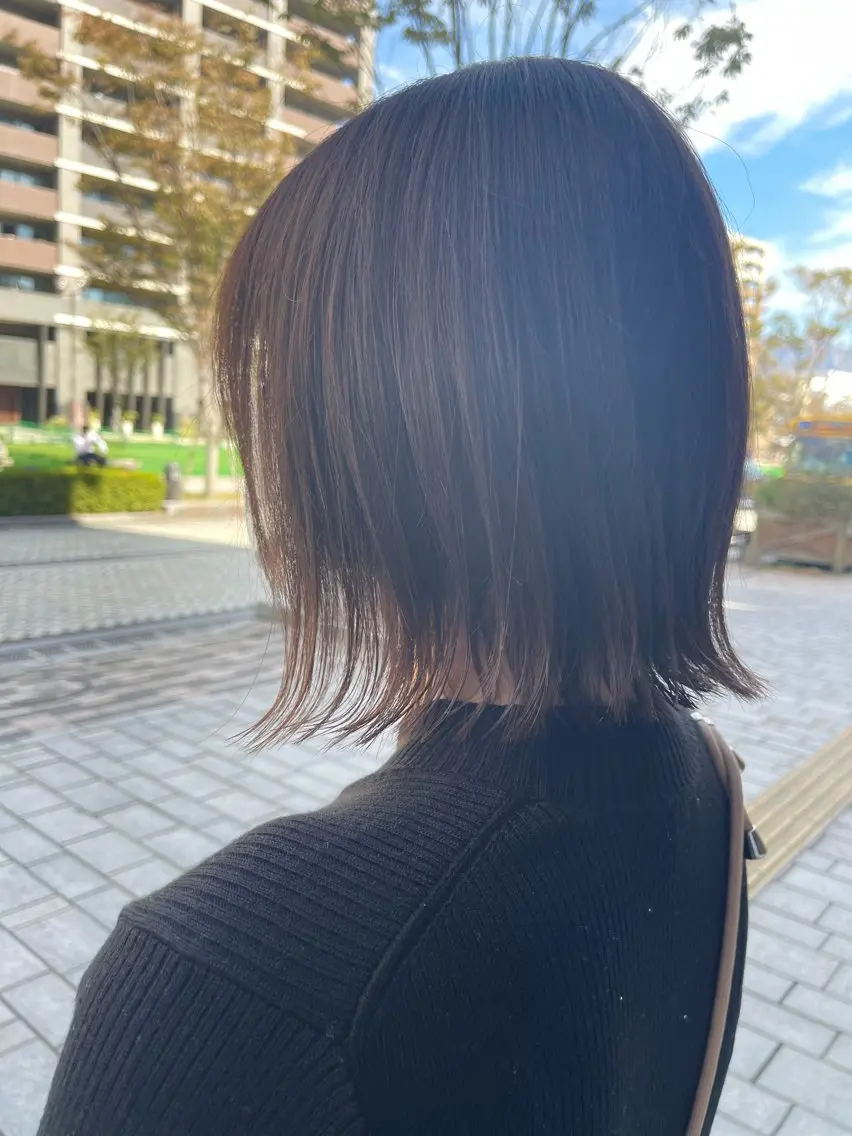 ミディアム 岩下 侑里のヘアスタイル