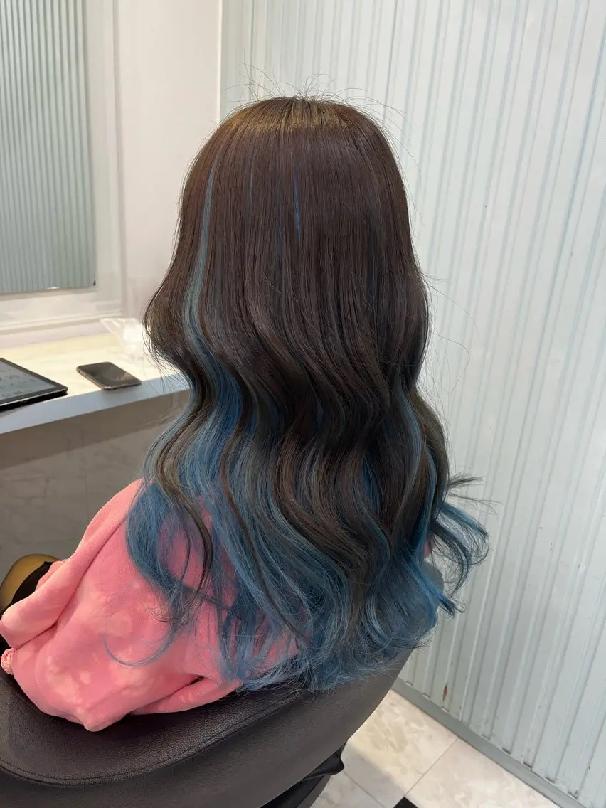 ロング カラー ヘアカラー トリートメント ブリーチカラー 🩵MIZUKIのヘアスタイル