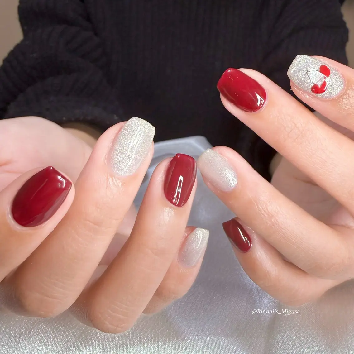 ショート 韓国風ヘア RIN NAILS ᥫ᭡Migusaのネイルデザイン