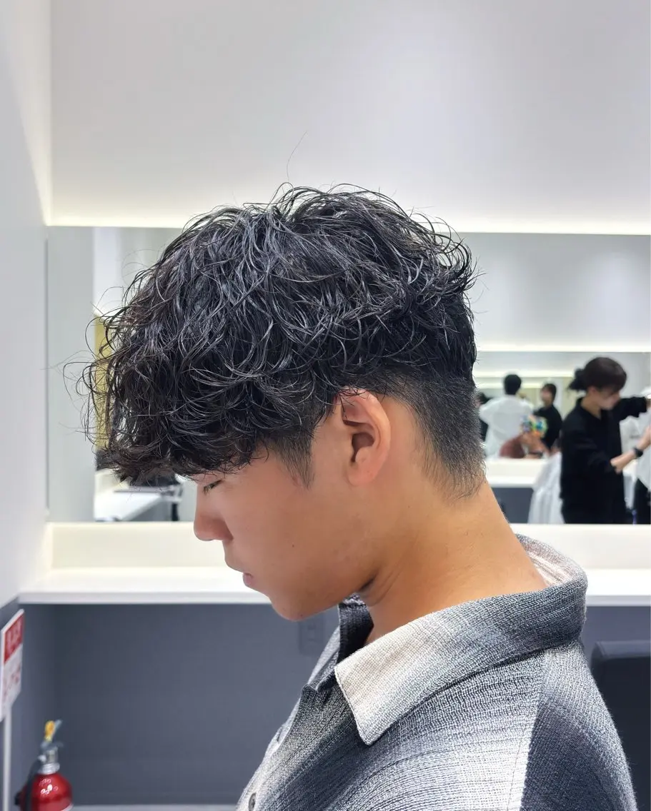 パーマ メンズ メンズパーマ 波巻きパーマ スパイラルパーマ 常原悠希 メンズ特化のヘアスタイル