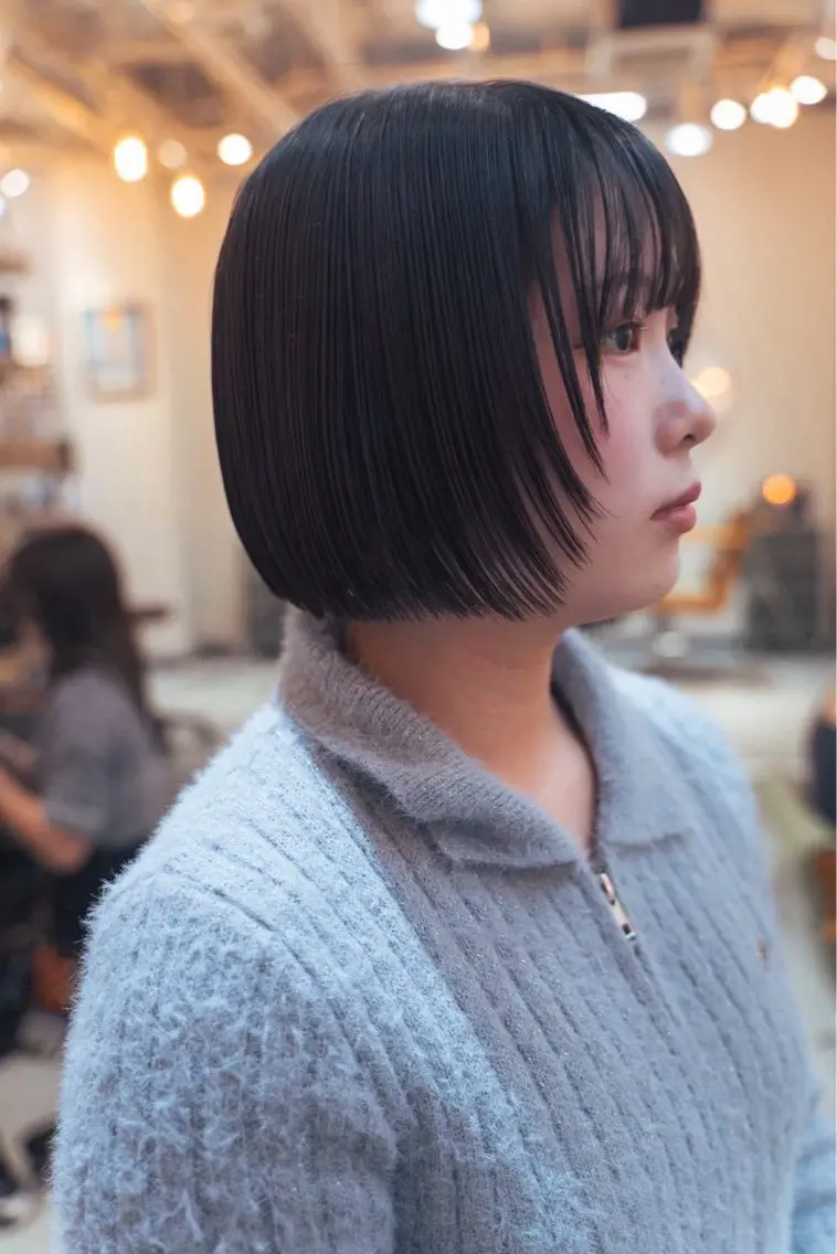 ショート カラー カット 【ボブ】縮毛矯正/ 船橋駅5分/鈴木杏美のヘアスタイル