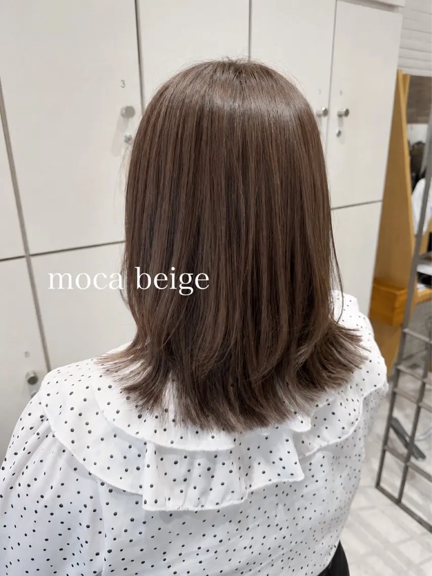 ミディアム カット ヘアカラー トリートメント 美髪矯正/渡辺 りんのヘアスタイル