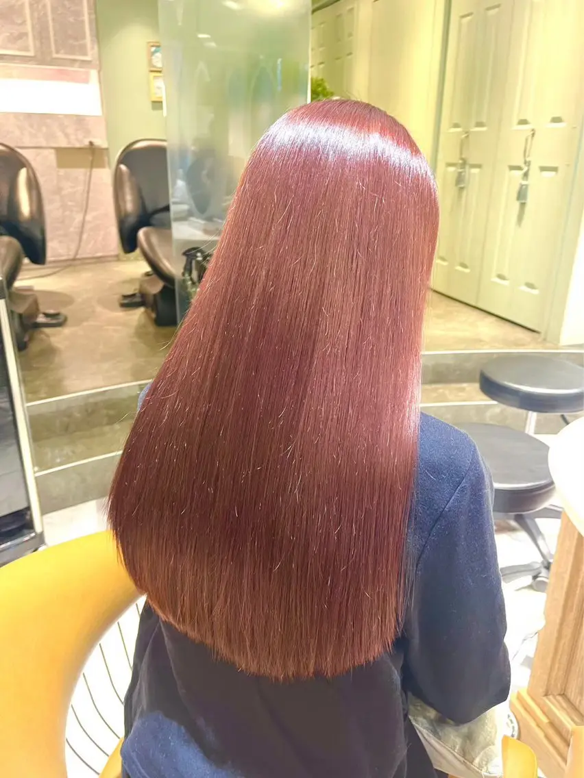 ロング カラー カット ヘアカラー トリートメント 金山/ボブ/縮毛矯正 /透明感/ゆうきのヘアスタイル