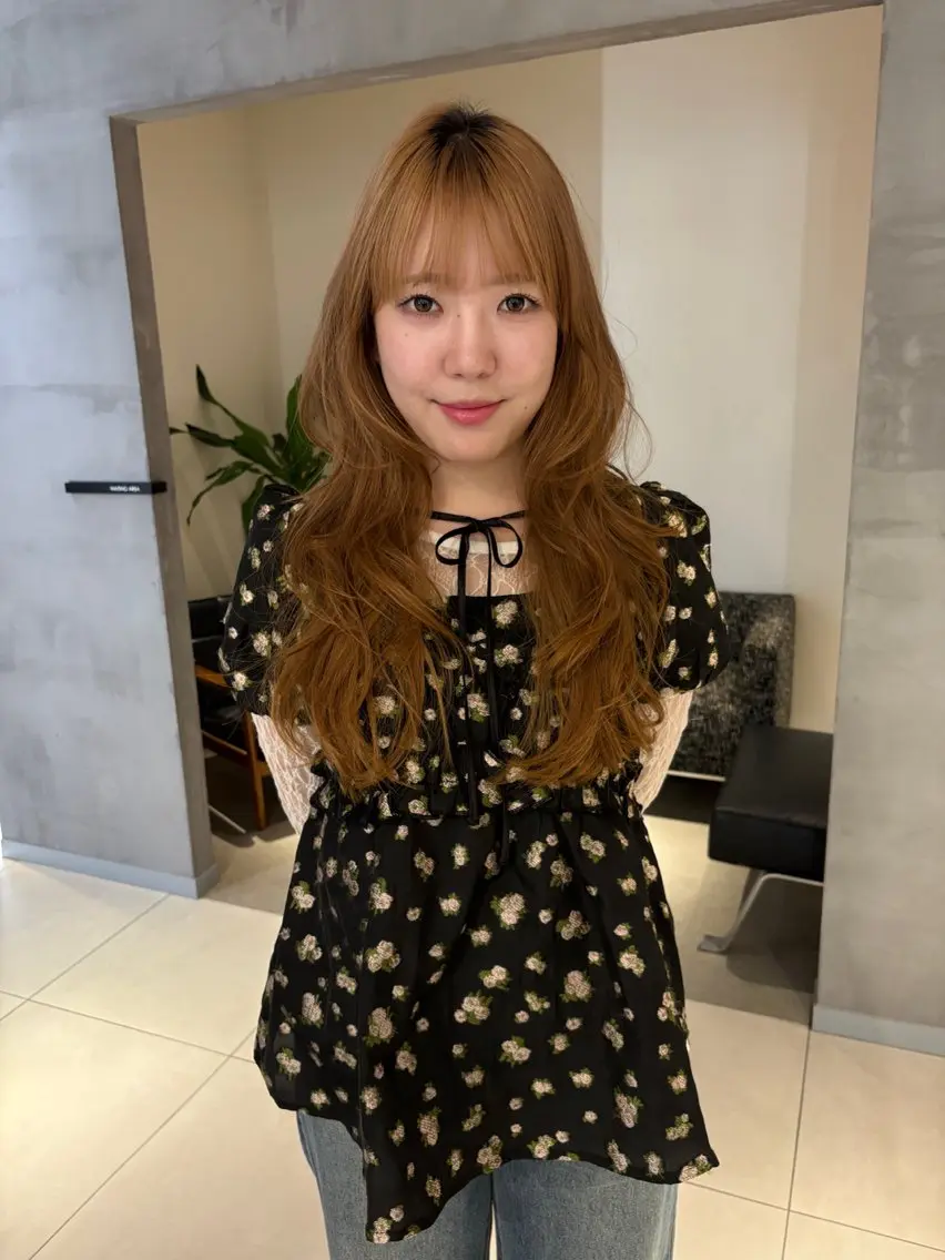 セミロング レイヤーカット 髪質改善・水素カラー ARIA(ému)のヘアスタイル