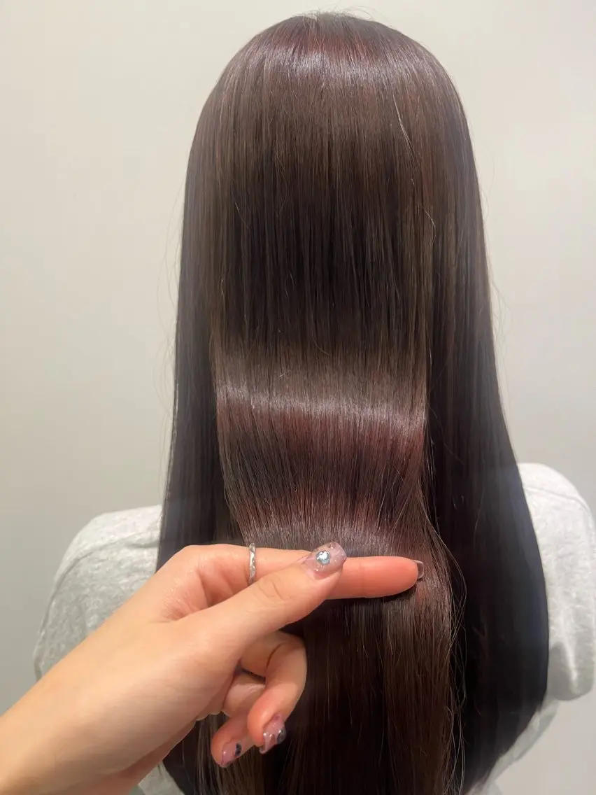 ロング カラー ブラウンカラー ピンクカラー ピンクブラウン トリートメント カット ヘアカラー トリートメント ✨透明感カラー✨ 🦖佐々木未来🦕のヘアスタイル