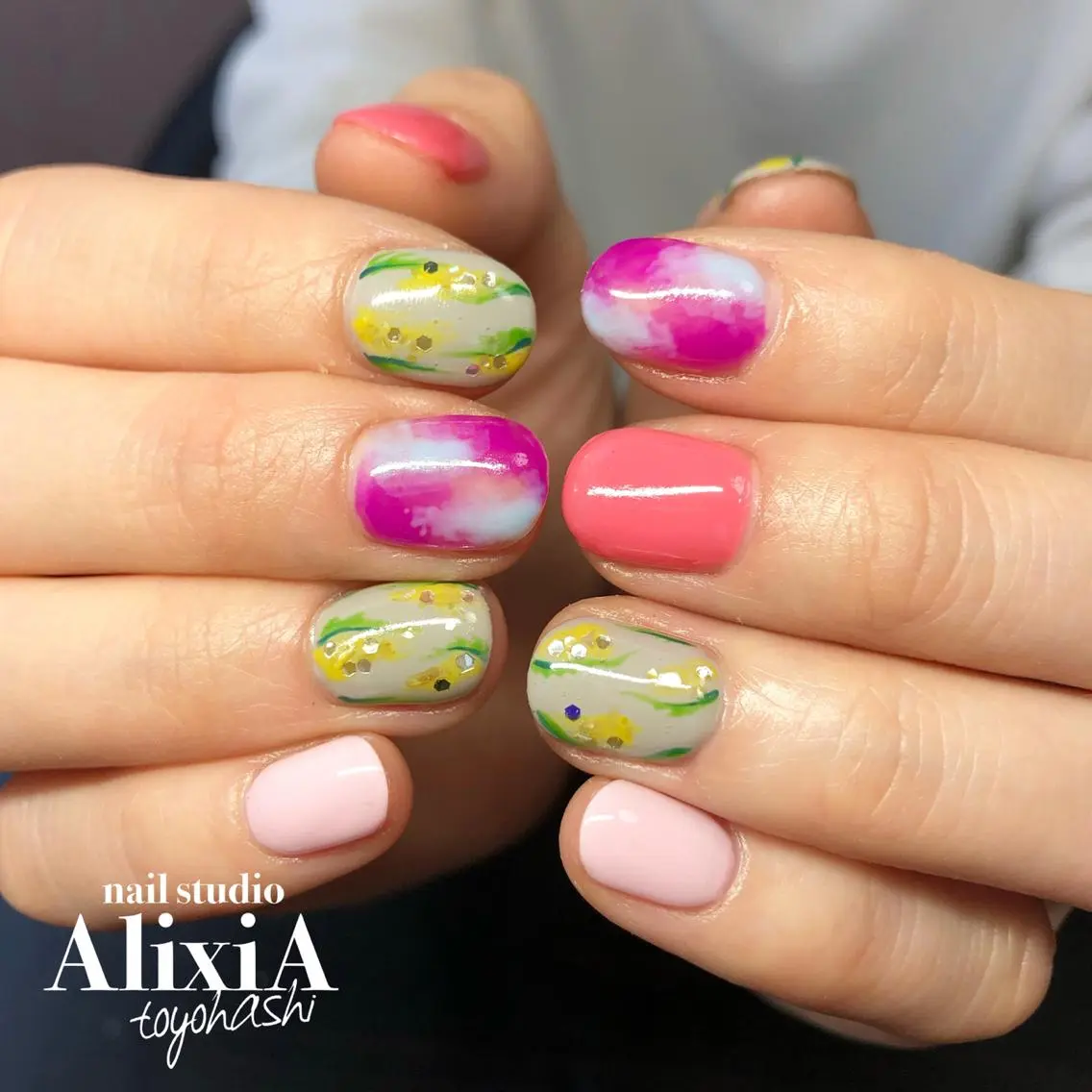 ネイル ハンドネイル AlixiA ゆみのネイルデザイン