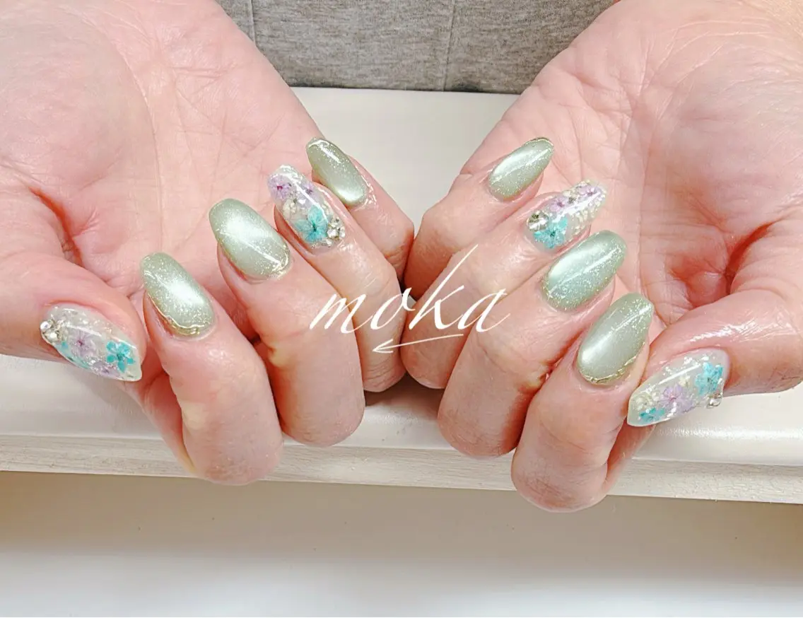 ネイル ハンドネイル ハンドケア 胡蝶蘭レディースサロ ンNailMOKAのネイルデザイン