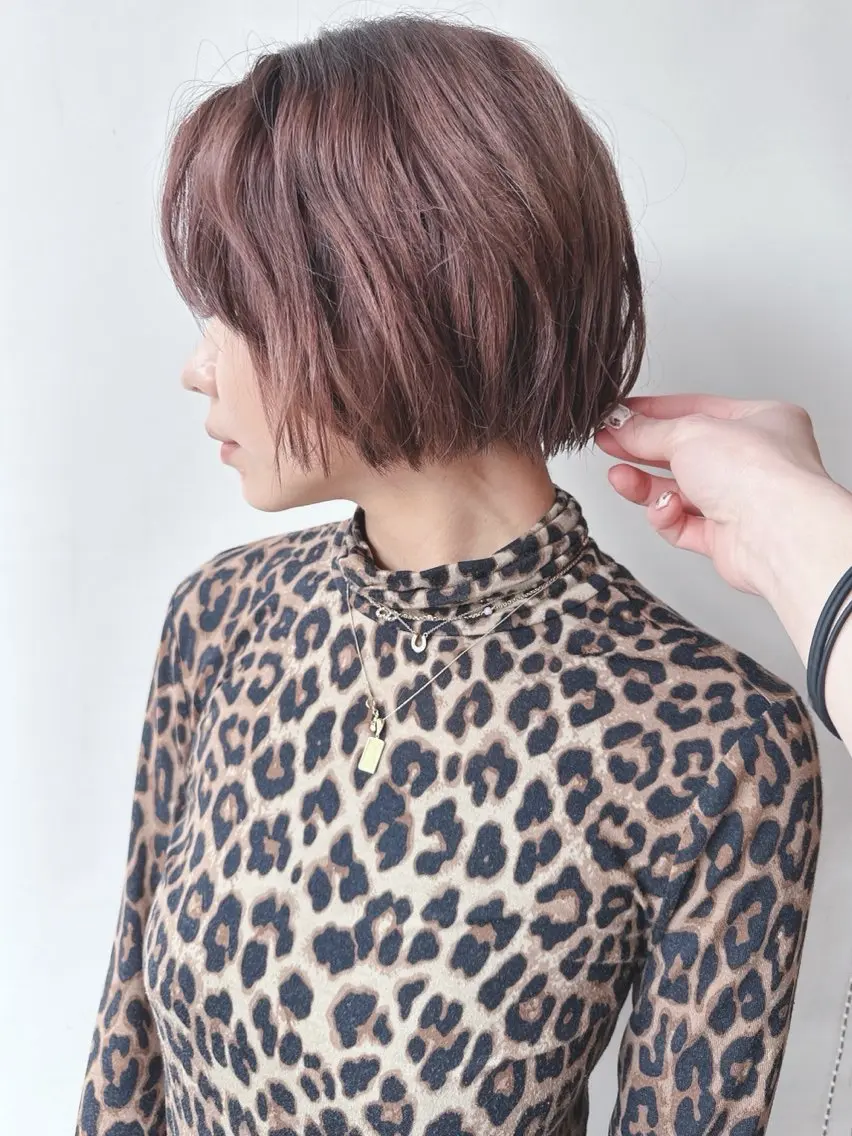 ショート カット ヘッドスパ ボブ/ゆるふわ ボブパーマ/とういのヘアスタイル