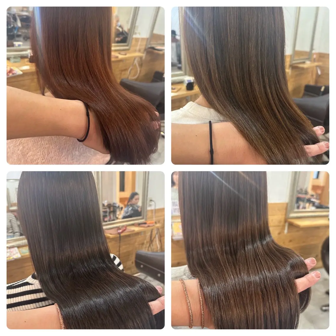 セミロング カラー カット ヘアカラー トリートメント 髪質改善&ブリーチ 伊勢 祐一郎のヘアスタイル