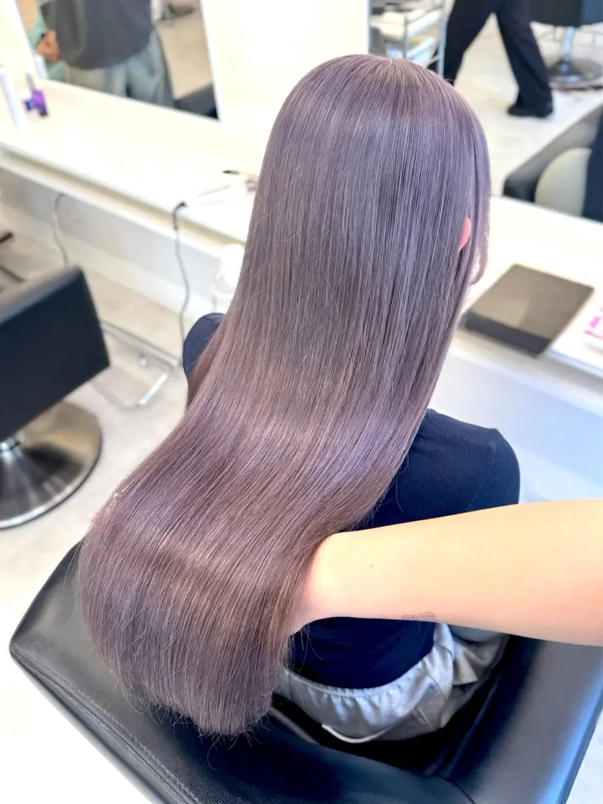 ロング カラー ヘアカラー NANO／ ハイトーンレイヤーのヘアスタイル
