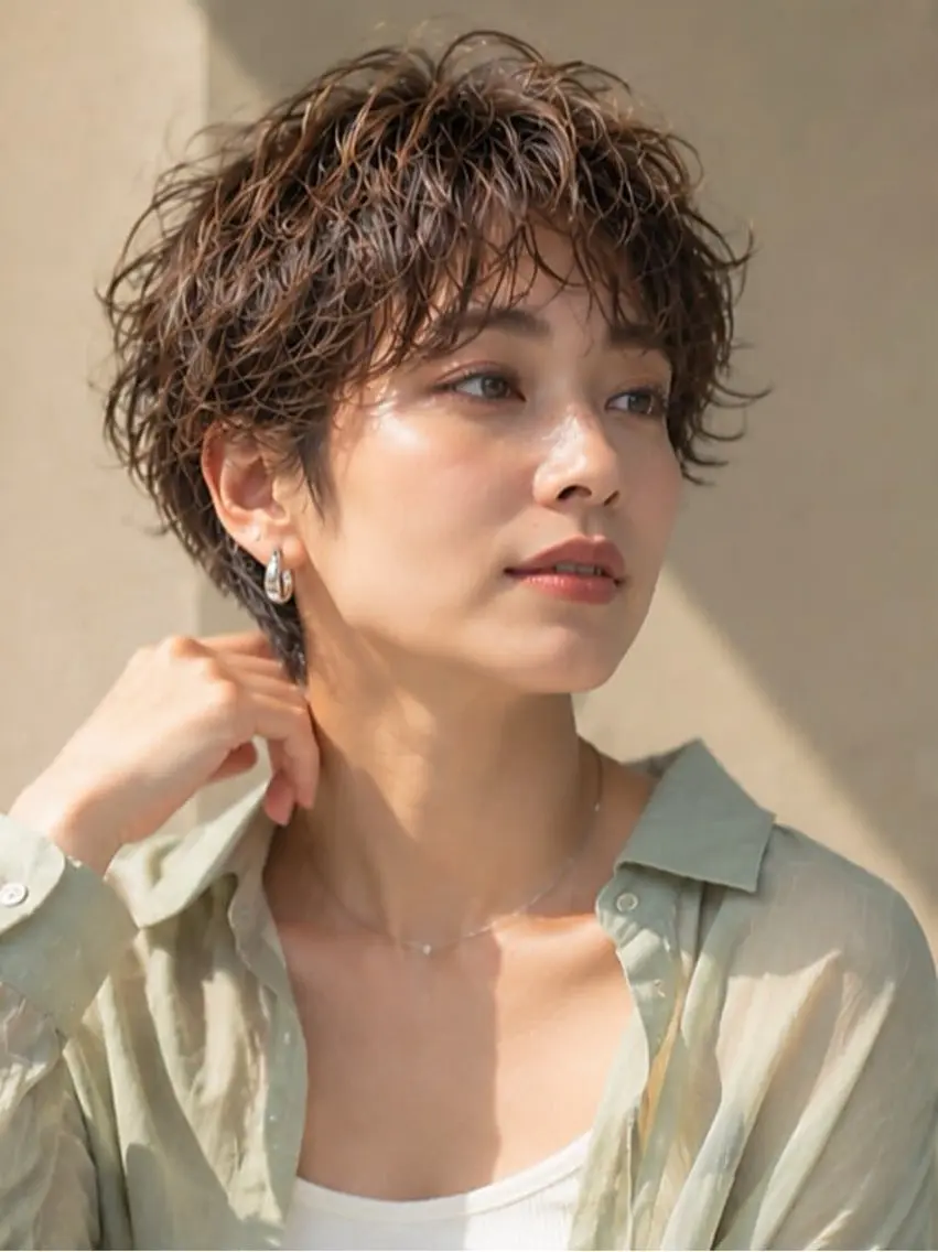 ショート パーマ パーマ 似合わせカット指名率 NO.1/髪質改善のヘアスタイル
