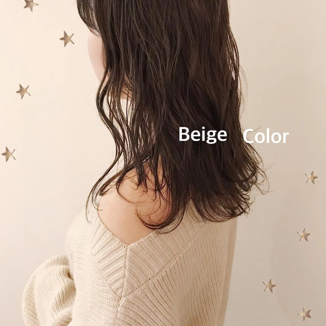 セミロング カラー カット ヘアカラー 市川 千夏のヘアスタイル
