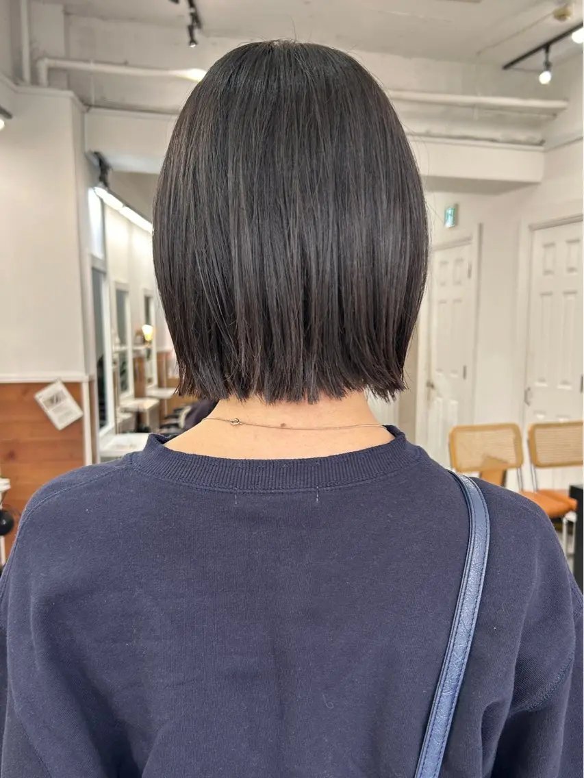 ミディアム カラー カット ヘアカラー トリートメント レイヤーボブ/ 艶カラー/サナ🌼のヘアスタイル