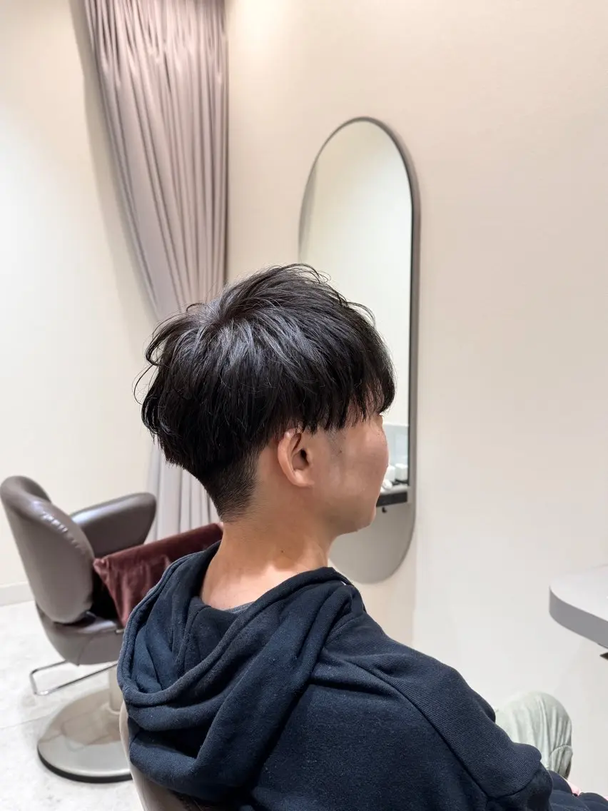 ショート メンズ メンズパーマ 山﨑 寛大のヘアスタイル
